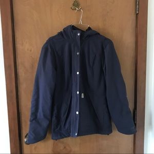 navy blue carhartt coat